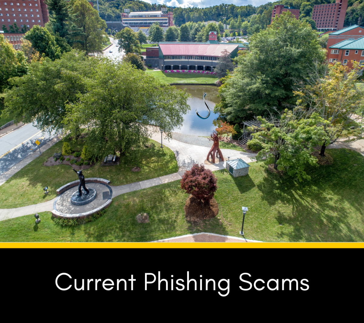 Picture of App State Duck Pond with a fish hook