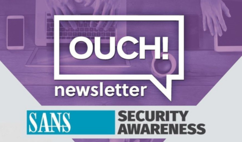 OUCH! Newsletter logo with an image of a closed lock and the words OUCH Newsletter