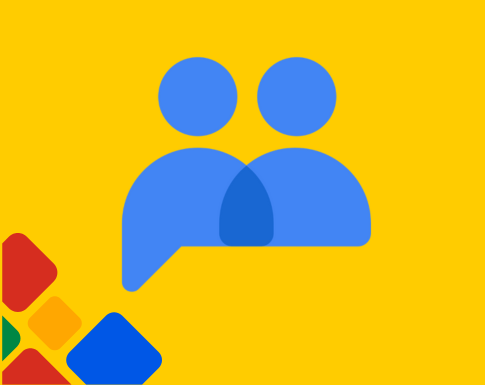 Google Group Logo on a yellow background